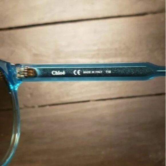 Chloe Willow 52mm Round Sunglasses Blue main image 4